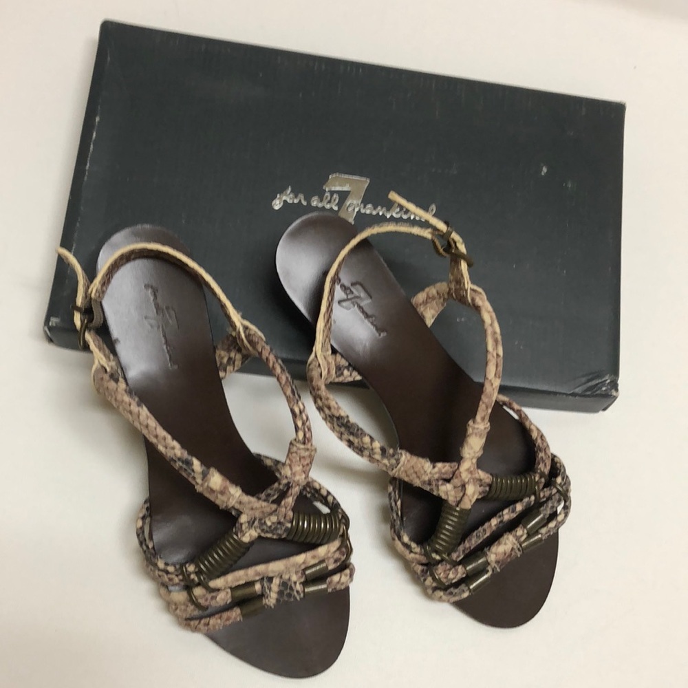 7 for All Mankind snake sandal